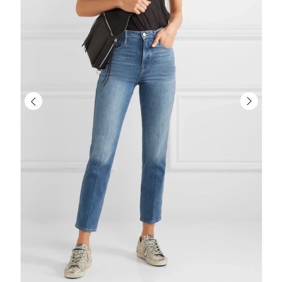 Frame Le Sylvie Crop Straight Leg Jeans size 32 - Picture 3 of 16